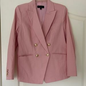 Talbots Double-Breasted Pink Blazer